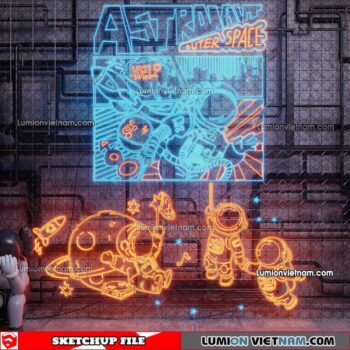 230419. Neon Light Sketchup Models