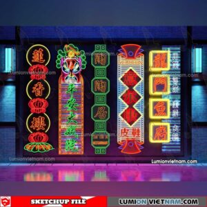 230419. Neon Light Sketchup Models