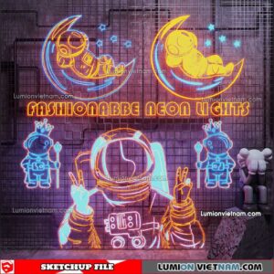 230419. Neon Light Sketchup Models