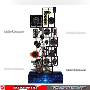 230419. Neon Light Sketchup Models