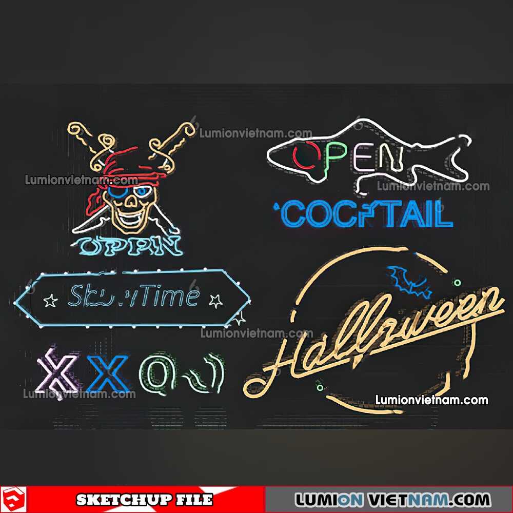 230419-Neon-Light-(37)-Sketchup-Models