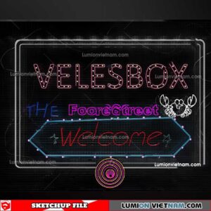 230419. Neon Light Sketchup Models