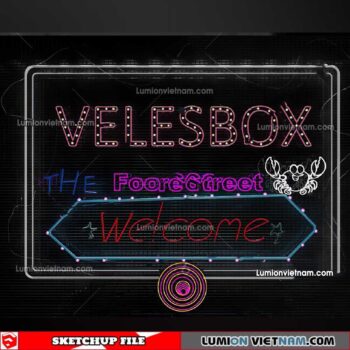 230419. Neon Light Sketchup Models