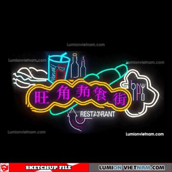 230419. Neon Light Sketchup Models