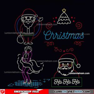 230419. Neon Light Sketchup Models