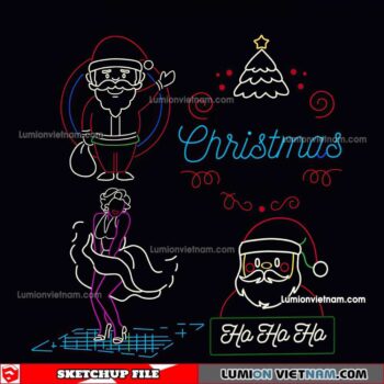 230419. Neon Light Sketchup Models