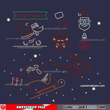 230419. Neon Light Sketchup Models