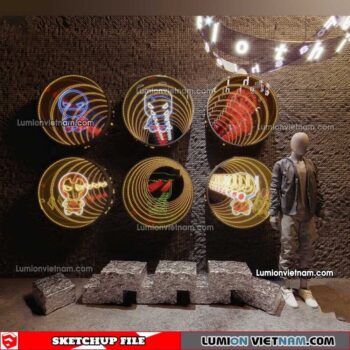 230419. Neon Light Sketchup Models