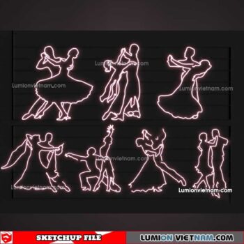 230419. Neon Light Sketchup Models