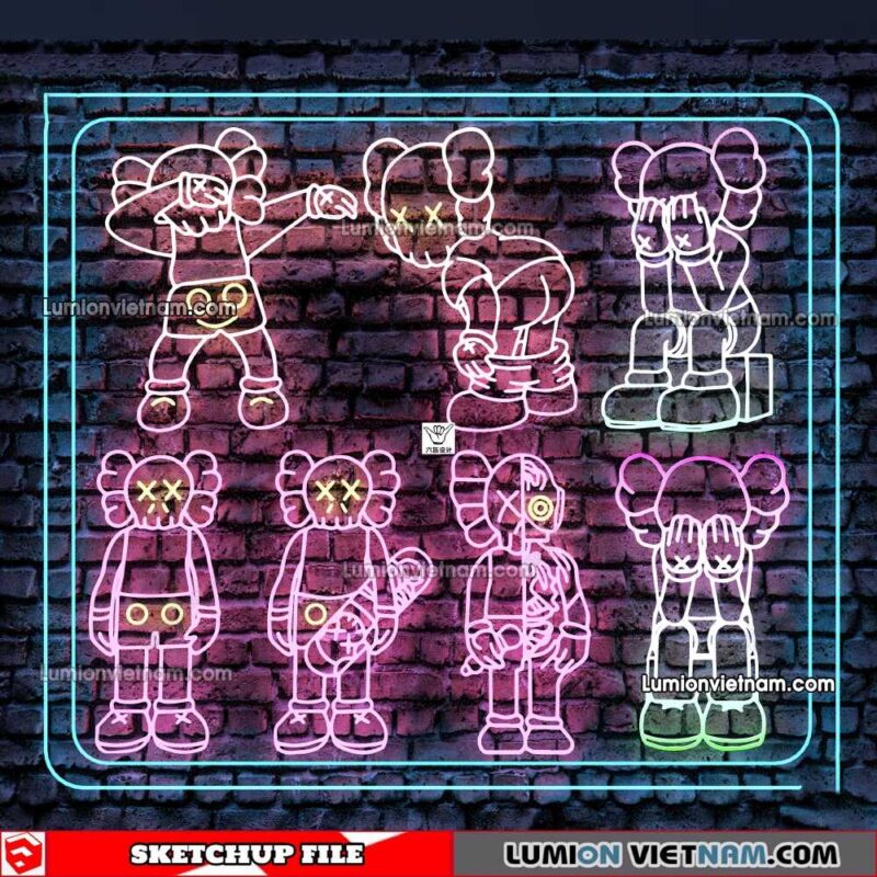 230419. Neon Light Sketchup Models