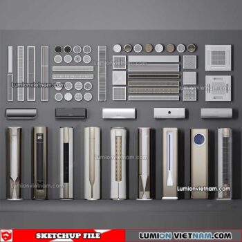 230424. Air Conditioning Sketchup Models