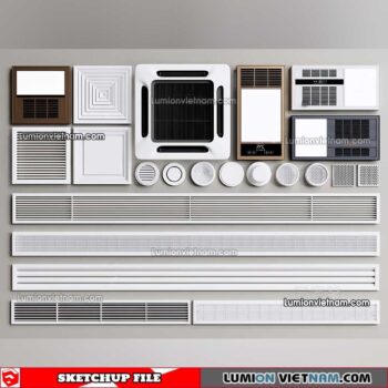 230424. Air Conditioning Sketchup Models