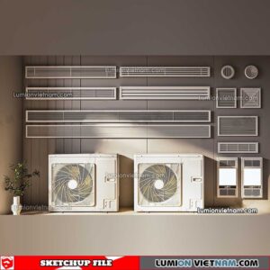 230424. Air Conditioning Sketchup Models