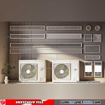230424. Air Conditioning Sketchup Models