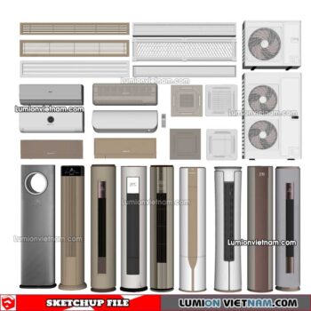 230424. Air Conditioning Sketchup Models