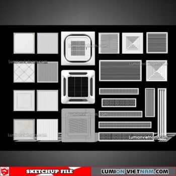 230424. Air Conditioning Sketchup Models