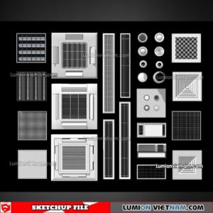 230424. Air Conditioning Sketchup Models