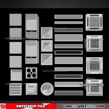 230424. Air Conditioning Sketchup Models