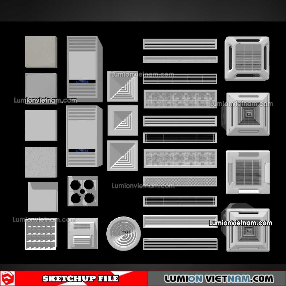 230424-Air-Conditioning-(27)-Sketchup-Models