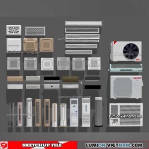 230424. Air Conditioning Sketchup Models