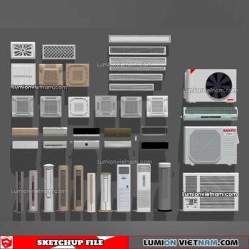 230424. Air Conditioning Sketchup Models