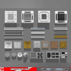 230424. Air Conditioning Sketchup Models