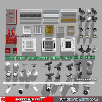 230424. Air Conditioning Sketchup Models