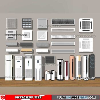 230424. Air Conditioning Sketchup Models