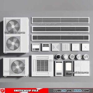 230424. Air Conditioning Sketchup Models