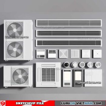 230424. Air Conditioning Sketchup Models