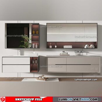 230426. Lavabo Cabinet Sketchup Models