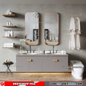 230426. Lavabo Cabinet Sketchup Models