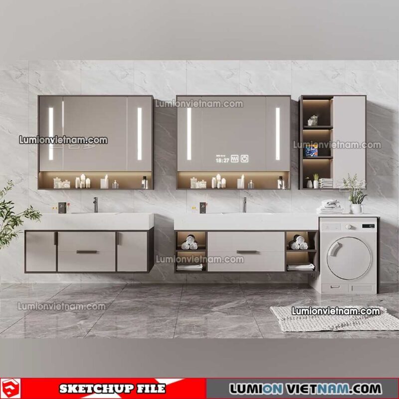 230426. Lavabo Cabinet Sketchup Models