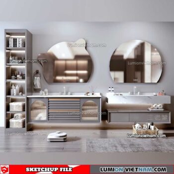 230426. Lavabo Cabinet Sketchup Models