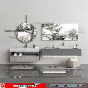 230426. Lavabo Cabinet Sketchup Models