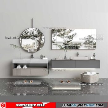 230426. Lavabo Cabinet Sketchup Models