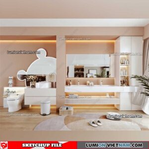 230426. Lavabo Cabinet Sketchup Models