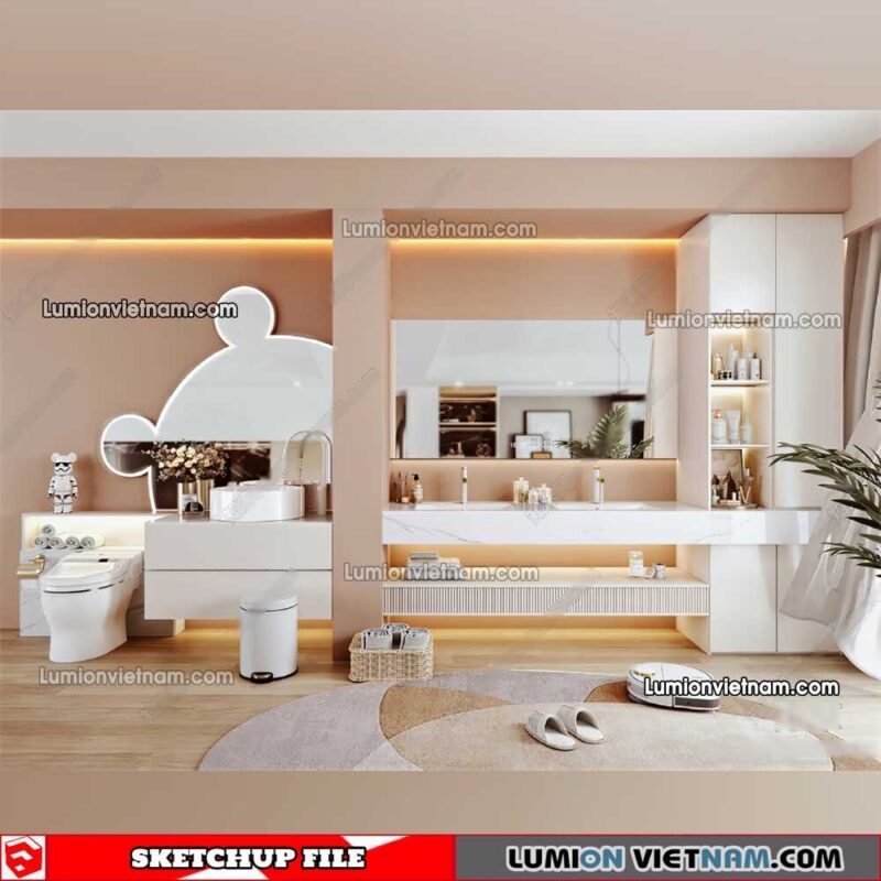230426. Lavabo Cabinet Sketchup Models