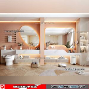 230426. Lavabo Cabinet Sketchup Models