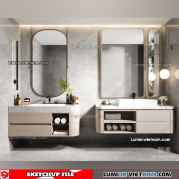230426. Lavabo Cabinet Sketchup Models