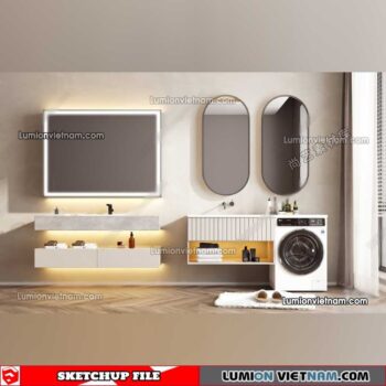 230426. Lavabo Cabinet Sketchup Models