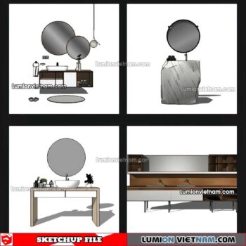 230426. Lavabo Cabinet Sketchup Models