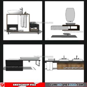 230426. Lavabo Cabinet Sketchup Models
