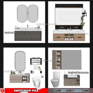 230426. Lavabo Cabinet Sketchup Models