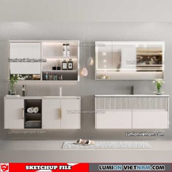 230426. Lavabo Cabinet Sketchup Models