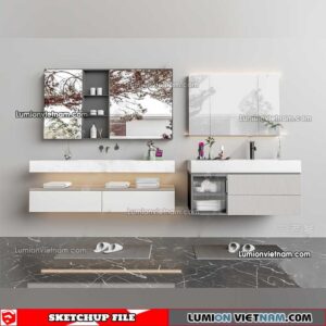 230426. Lavabo Cabinet Sketchup Models