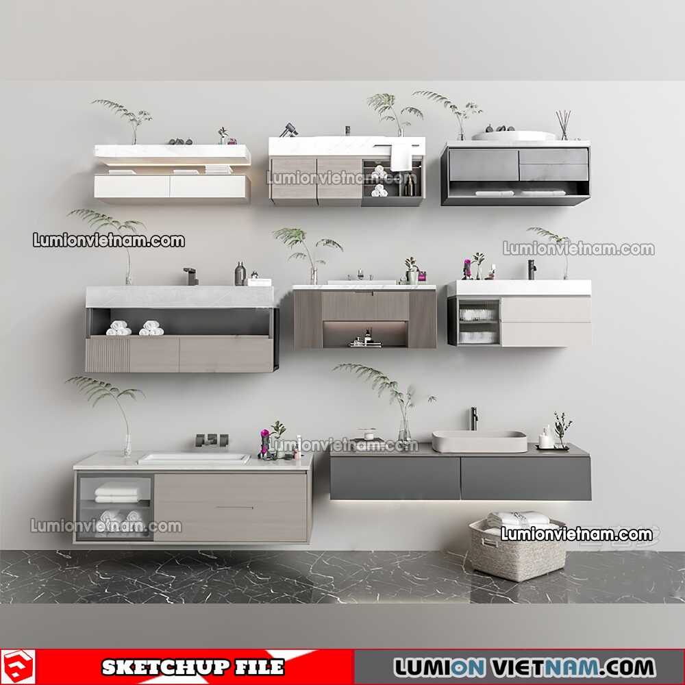 230426-Lavabo-Cabinet-(6)-Sketchup-Models