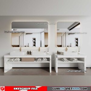 230426. Lavabo Cabinet Sketchup Models