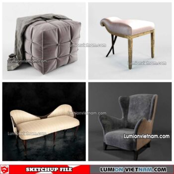 230423. Arm Chair Sketchup Models