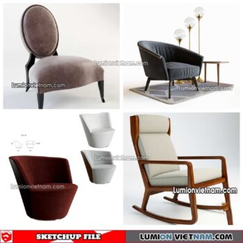 230423. Arm Chair Sketchup Models